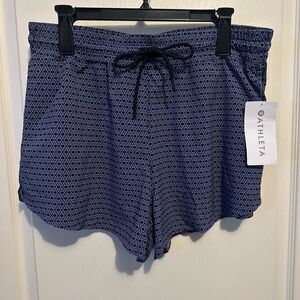 Athleta Women's Blue Patterned Athletic Shorts